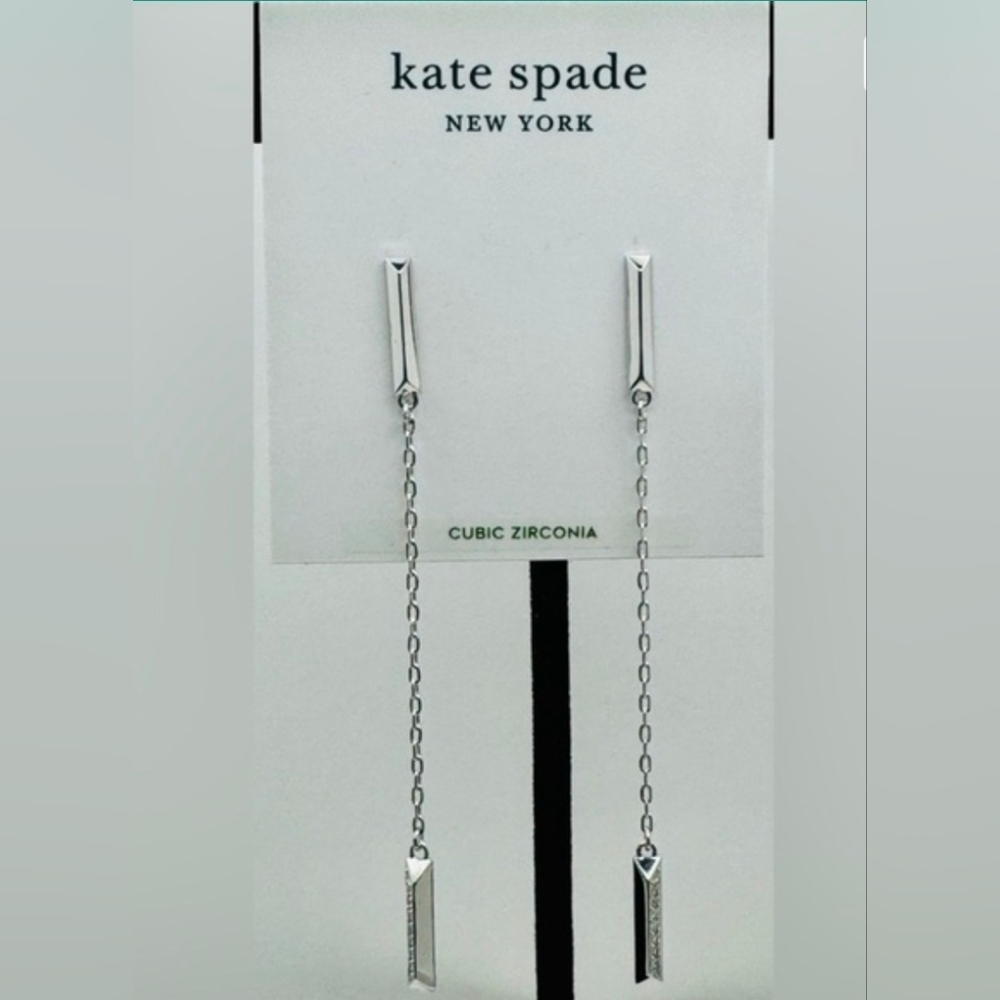 Kate Spade Gold Or Silver Dangle Earrings (Buyer's Choice) - Picture 6 of 9